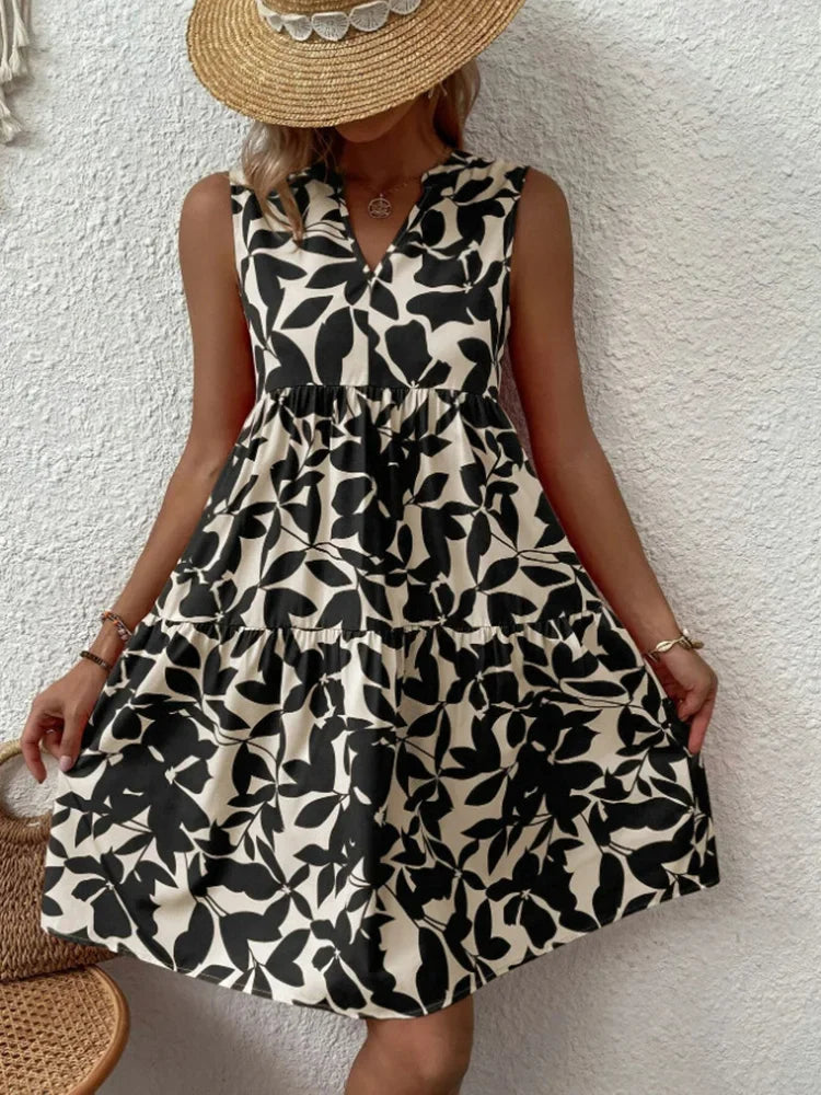 Robe champêtre verte