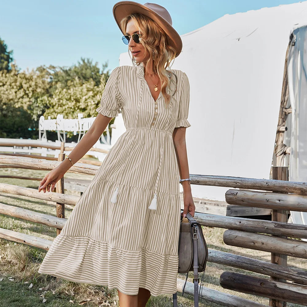 Robe champêtre bohème