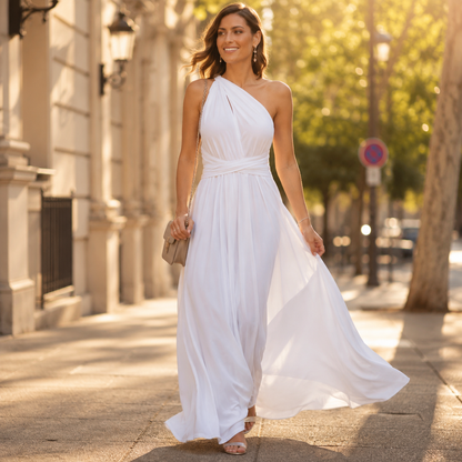 Robe pour invitée de mariage - blanc