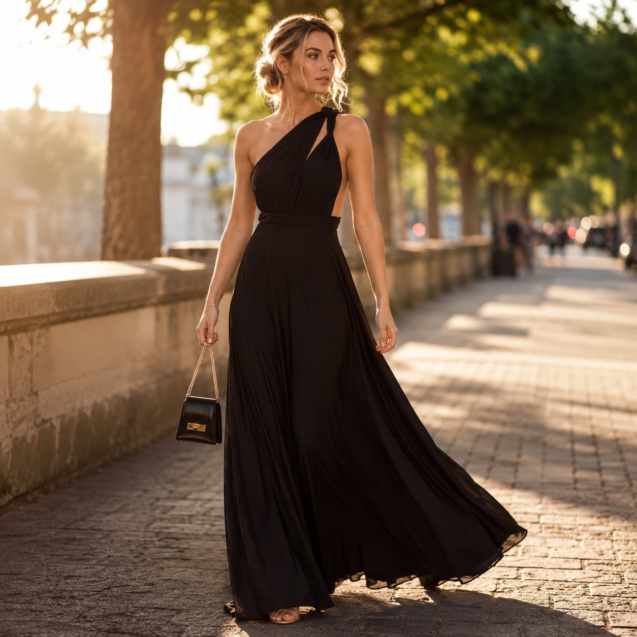 Robe pour invitée de mariage - noir