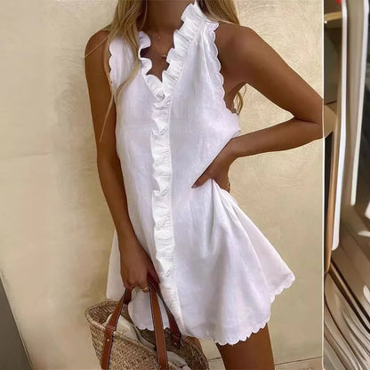 Robe Plage Blanche Bohème