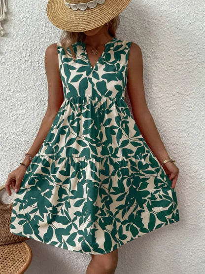 Robe champêtre verte