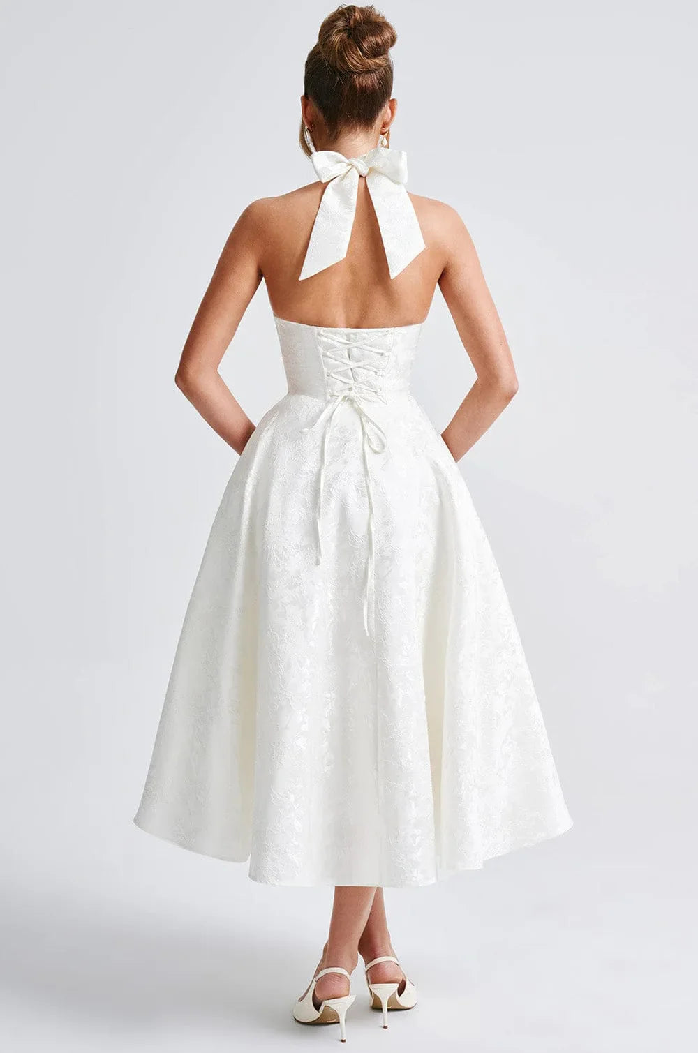 Robe mi-longue mariage