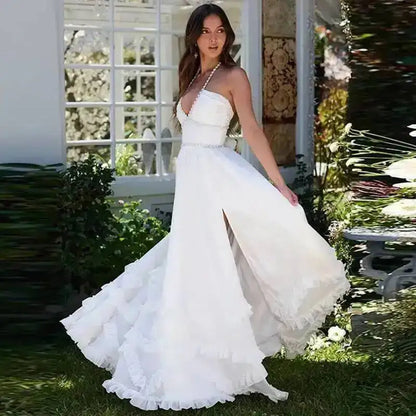 Robe de mariage verte