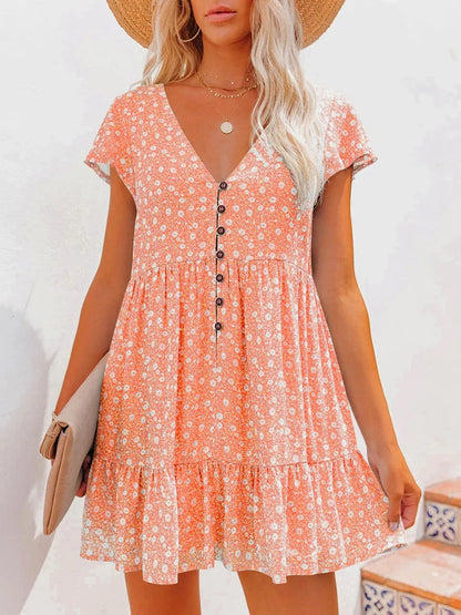 Robe courte bohème femme
