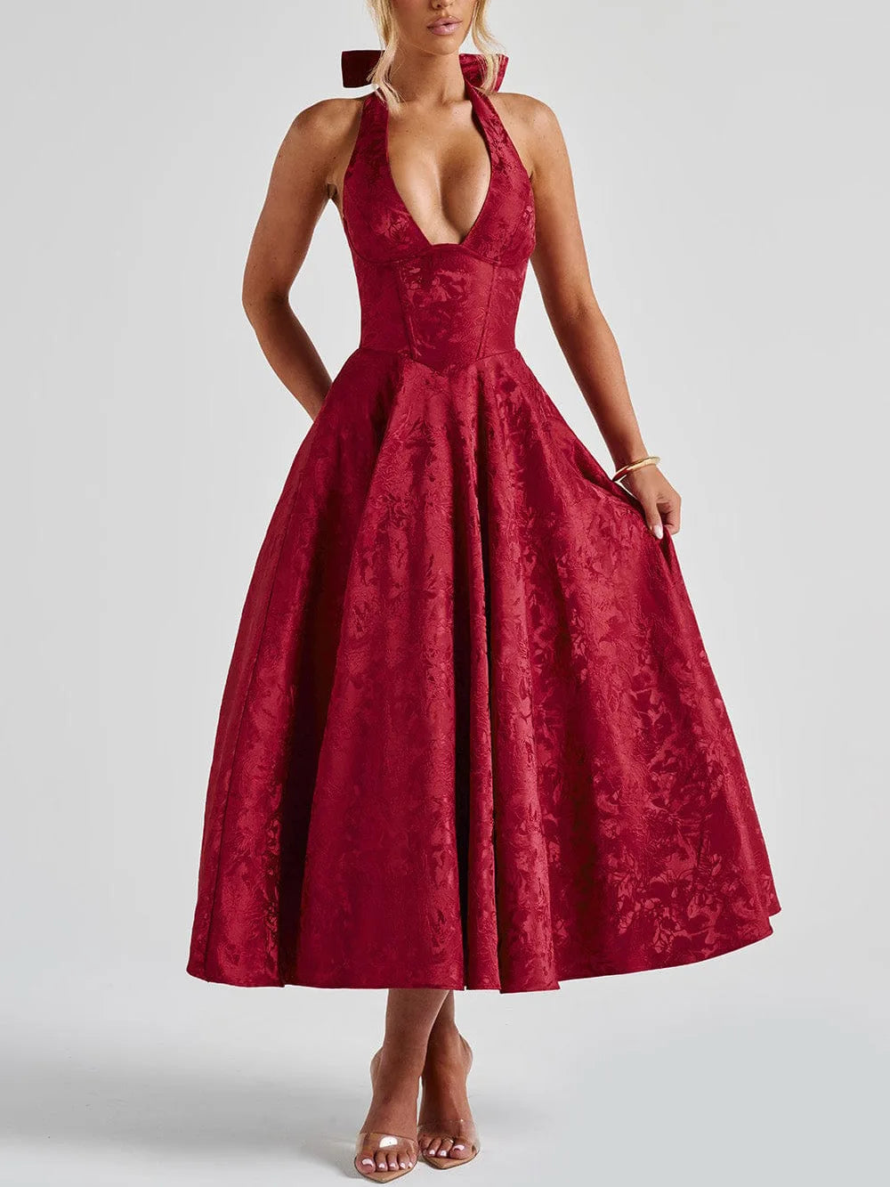 Robe mi-longue mariage